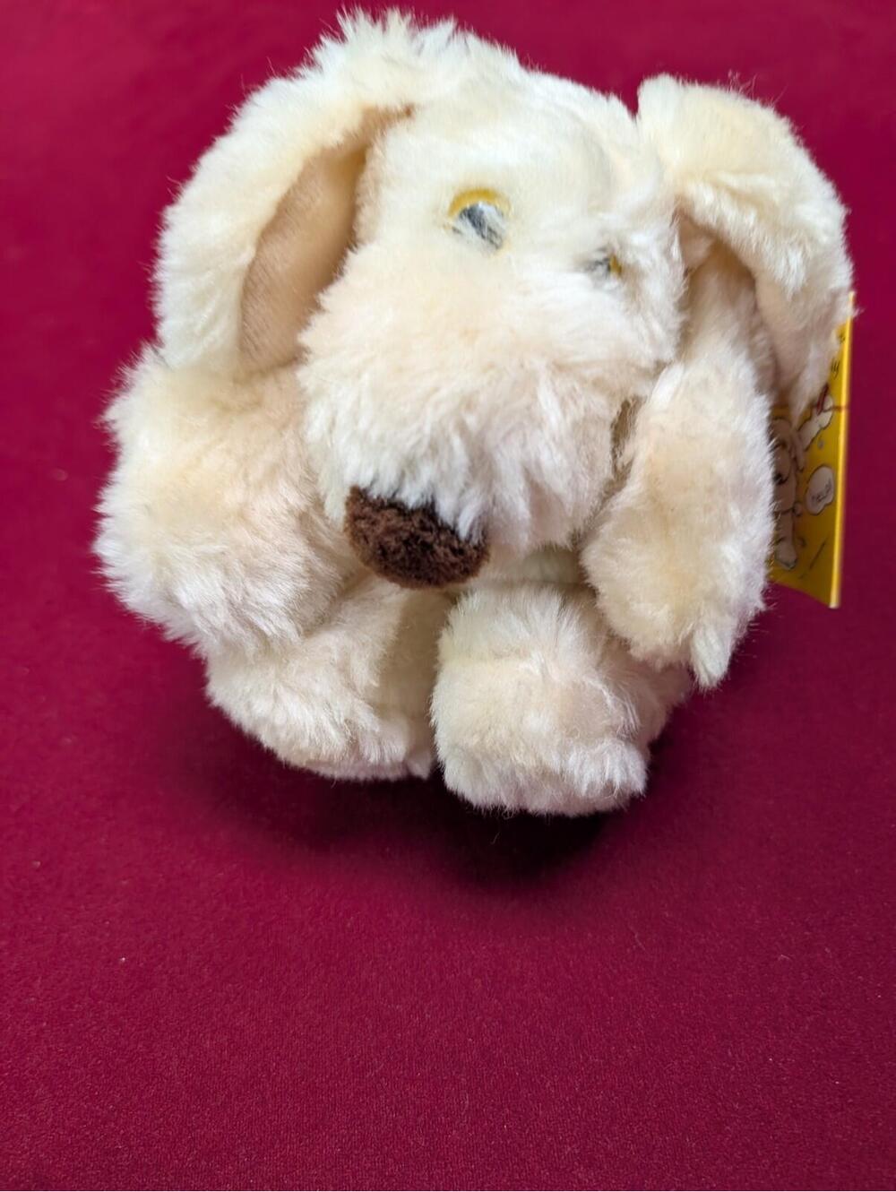 LE MUTT Plush Dog Yellow Eyes 1980 Francesca Hoerlein By  Franland Inc. NWT